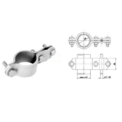   S&G Tűzihorganyzott csőkapocs "ST 08", 90mm/(3")