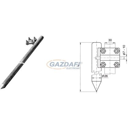   S&G Tűzihorganyzott földelőrúd "ZT 1,0 sv", 1000mm