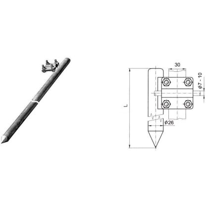   S&G Tűzihorganyzott földelőrúd "ZT 1,5 sv", 1500mm