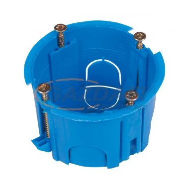 Cutie de montaj pentru plăci de gips-carton ELMARK cu șuruburi, albastru, d = 65mm