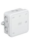 OBO 2000024 A 8 5 Cable junction box with terminal block 75x75x36mm light gray IP55 polyethylene