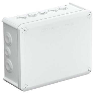 OBO 2007363 T 250 F Cable junction box with inlet openings 240x190x95mm Polypropylene, glass fiber reinforced