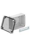 OBO 2007754 T 160 HD TR Junction box with raised transparent cover 190x150x94mm light gray Polypropylene / Polycarbonate