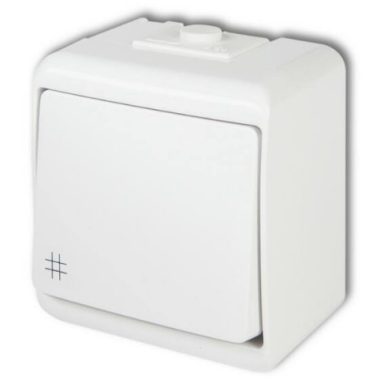 GAO 22051 Aquastar cross switch, white IP44