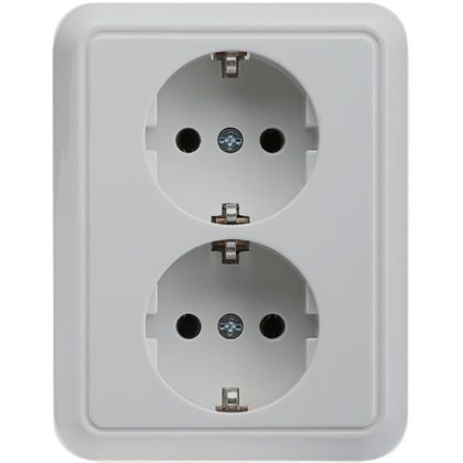 SCHNEIDER / ELSO 235404 2x2P + F socket, white