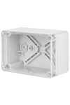 ELEKTRO-PLAST 2707-01 junction box with transparent cover, 170x105x82mm, gray, IP65