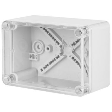 Cutie de joncțiune ELEKTRO-PLAST 2707-01 cu capac transparent, 170x105x82mm, gri, IP65