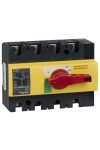 SCHNEIDER 28927 INS 125 4P red switch lever, yellow front panel