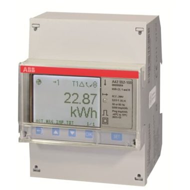 ABB 2CMA100238R1000 A42 552-100 Egyfázisú fogyasztásmérő, 57-288V AC; állítható I/O; ÁV (6A)