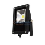   COMMEL 306-212 „Slim” LED lapos fényvető, 10W, IP65, Meleg fehér