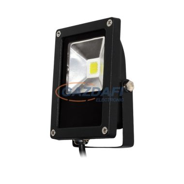 COMMEL 306-212 „Slim” LED lapos fényvető, 10W, IP65, Meleg fehér