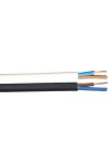 MTL 2x0,75mm2 réz tömlővezeték H03VVH2-F lapos kivitel PVC 300/300V barna H03VVH2-F