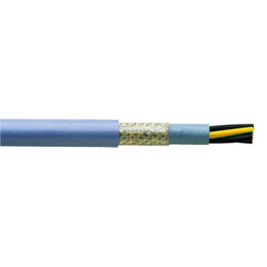 H05VVC4V5-K 7x2,5mm2 Shielded control cable, oil resistant, PVC 300/500V gray