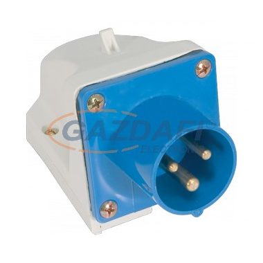 ELMARK fisa industriala aplicata, 32A, 1P+N+E, 230V, IP44