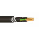   YSLYCY-Oz 4x0.75mm2 Cablu comanda ecranat cu țesătură de cupru 0.6 / 1KV negru