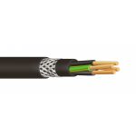   YSLYCY-Oz 2x1mm2 Cablu comanda ecranat cu țesătură de cupru 0.6 / 1KV negru