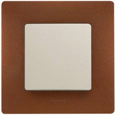 LEGRAND 397071 Niloé single frame, cocoa brown