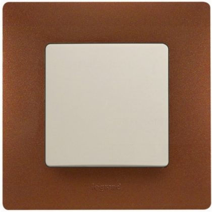 LEGRAND 397071 Niloé single frame, cocoa brown