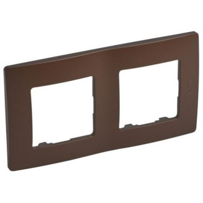 LEGRAND 397072 Niloé double frame, cocoa brown