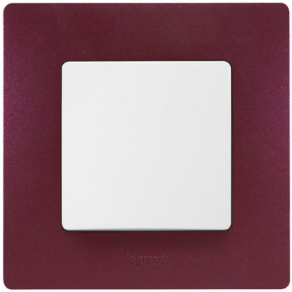 LEGRAND 397081 Niloé single frame, eggplant purple