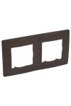 LEGRAND 397092 Niloé double frame, dark wood decor