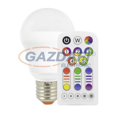 MÜLLER LICHT 400005 LED fényforrás. E27 7.5W RGB, távirányítóval