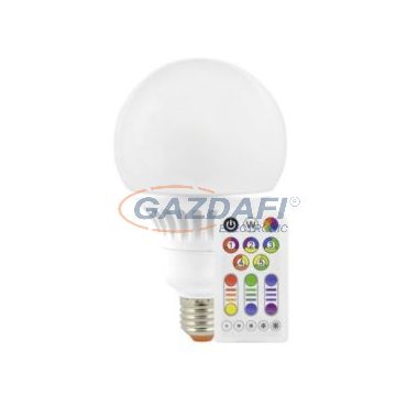 MÜLLER LICHT 400051 Globe LED fényforrás. E27 13W RGB, távirányítóval