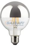 MÜLLER LICHT 400216 Retro globe nagygömb fényforrás, filament, 8W, E27, 2700K, 850Lm, 827, dimmelhető, átlátszó búra, tetőtükrös