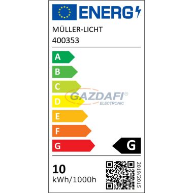 MÜLLER LICHT 400353 LED globe fényforrás, E27 10W RGB, 120X156mm