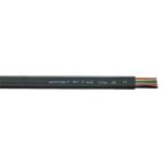   H07VVH6-F 4x1,5mm2 flat wire for low to medium mechanical stress PVC 450/750V black