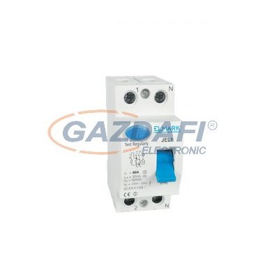 Comutator de protecție curent ELMARK, RCD JEL1, 2P, 80A / 100mA, 6kA, 230V