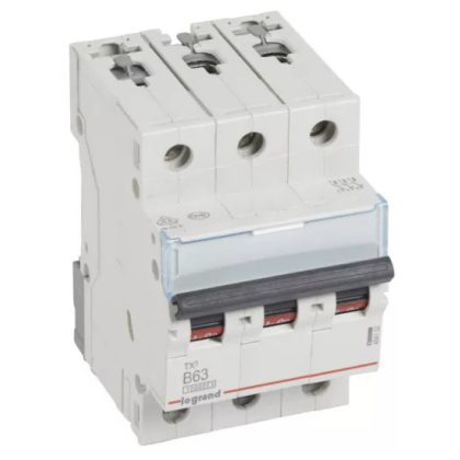 LEGRAND 404132 TX3 circuit breaker 3P B63 10000A/10kA BIC