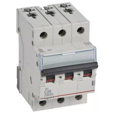 LEGRAND 404224 TX3 circuit breaker 3P C25 10000A/10kA BIC