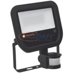   LEDVANCE 4058075143531 Floodlight 20W/3000K 2200lm IP65 fekete mozgásérzékelős LED reflektor