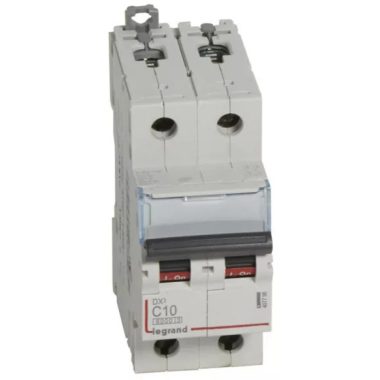 LEGRAND 407798 DX3 circuit breaker 2P C10 6000A/10kA