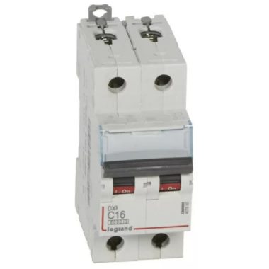 LEGRAND 407800 DX3 circuit breaker 2P C16 6000A/10kA