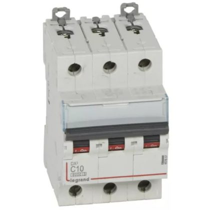 LEGRAND 407857 DX3 circuit breaker 3P C10 6000A/10kA