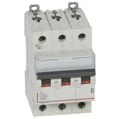 LEGRAND 407864 DX3 circuit breaker 3P C50 6000A/10kA