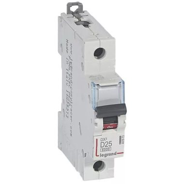 LEGRAND 407973 DX3 circuit breaker 1P D25 6000A/10kA