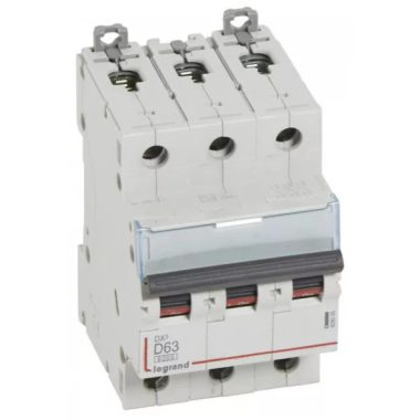 LEGRAND 408095 DX3 circuit breaker 3P D63 6000A/10kA