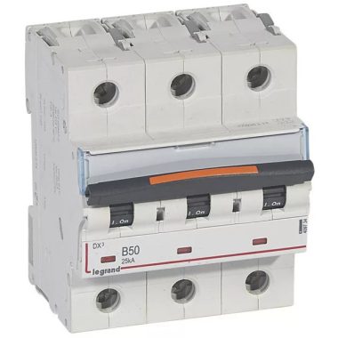 LEGRAND 409734 DX3 circuit breaker 25kA 3P 400V~ B50