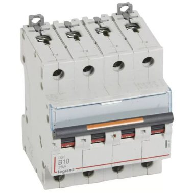 LEGRAND 409741 DX3 circuit breaker 25kA 4P 400V~ B10