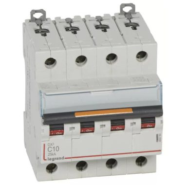 LEGRAND 409793 DX3 circuit breaker 25kA 4P 400V~ C10