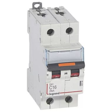 LEGRAND 409820 DX3 circuit breaker 25kA 2P 230/400V~ D16