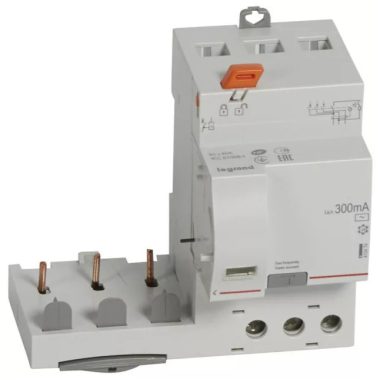 LEGRAND 410474 DX3 áramvédő relé 3P 400V~ AC 40A 300mA