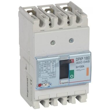 LEGRAND 420045 DPX3 160 100A 3P thermal magnetic 25kA compact circuit breaker