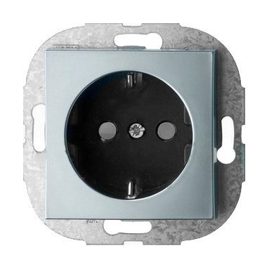 GAO 44036 ArchiTaste földelt dugaszolóaljzat, metál