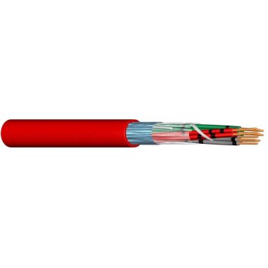 JB-Y(St)Y S.C. 1x2x0,8mm2 Árnyékolt, PVC köpenyes kábel tűzjelző berendezésekhez (500m) 300V piros