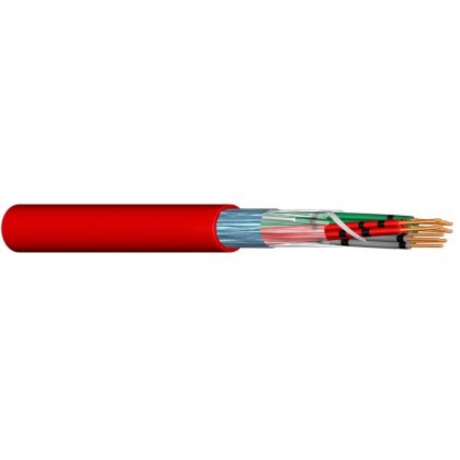    JB-Y (St) Y S.C. 2x2x0,8mm2 Cablu ecranat cu manta din PVC pentru sisteme de alarmă la incendiu (100m) roșu 300V 