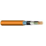  JE-H(St)H 12x2x0,8mm2 halogen free, shielded flame resistant telecommunication wire Bd FE180/E90 with 30 minutes function retention 225V orange